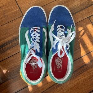 Red, Green, Yellow and Blue Vans (LIGHTLY WORN)